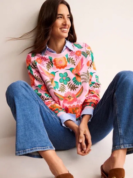 Boden Tops - BODEN Hannah Printed Sweatshirt